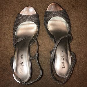 Silver Kelly&Katie heels